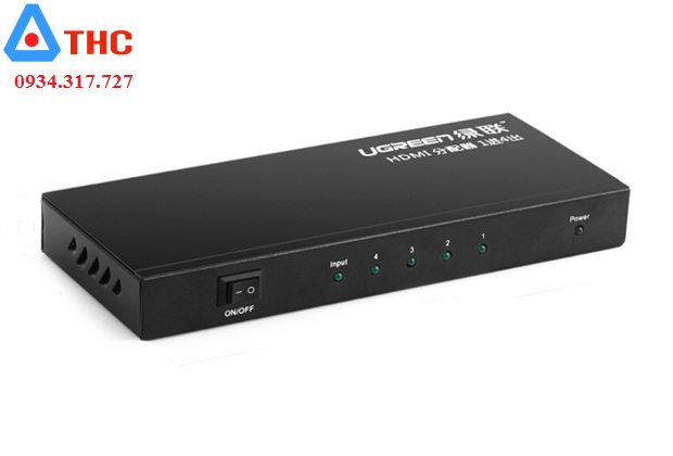 Bộ chia hdmi, Bộ chia hdmi 1 ra 4 Ugreen Hàng chính hãng