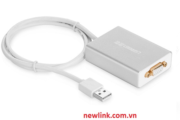 Cáp chuyển đổi USB to VGA chính hãng Ugreen