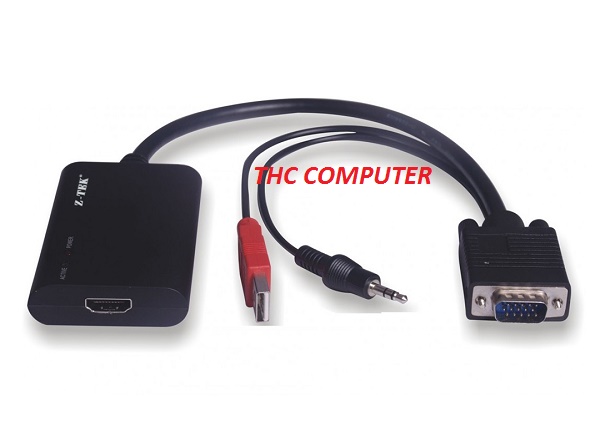 Cáp VGA to HDMI ZTEK ( ZE577C ) Cao cấp