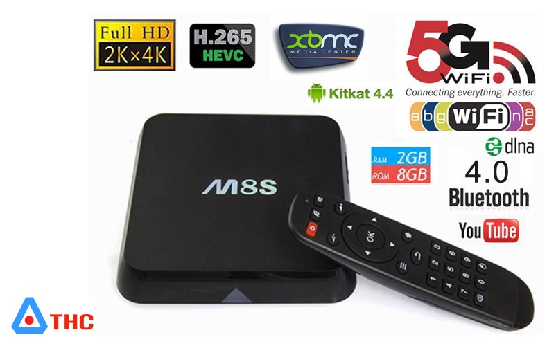 Thiết bị Android TV Box M8S giá rẻ nhiều tiện ích