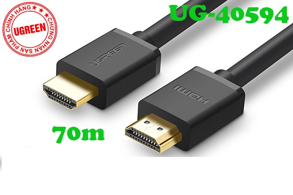 Cáp HDMI dài 80m Ugreen 50409 hỗ trợ HD, 2k, 4k