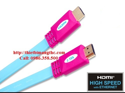 Cáp hdmi 3m z-tek Full HD 1080 mềm dẹt