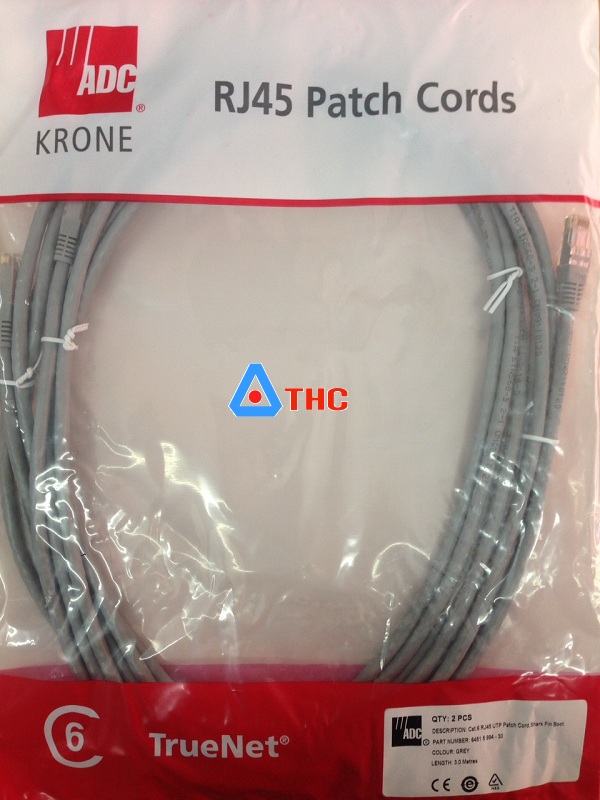 Dây nhẩy, Patch cord Cat6 ADC Krone 3m Chính hãng