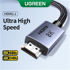 Dây Cáp HDMI 2.1 dài 2M 8K@60Hz 48Gbps hỗ trợ HDR eARC Ugreen 25910 cao cấp