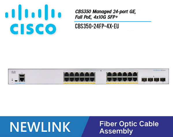 CBS350-24FP-4X-EU Thiết bị chuyển mạch CISCO CBS350 Managed 24 cổng GE POE+, 370W, 4x10G SFP+ cao cấp