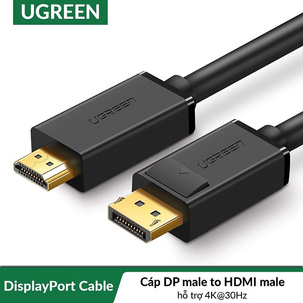 Hình ảnh: Cáp Display Port ra HDMI Ugreen cao cấp