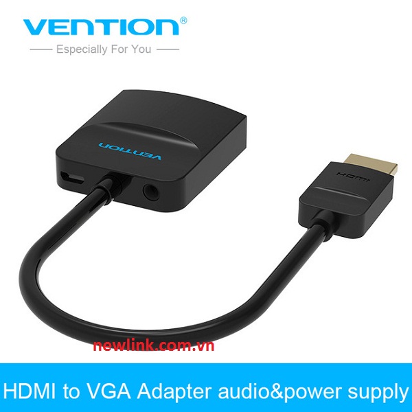 Cáp chuyển đổi HDMI to VGA (audio + nguồn) Vention