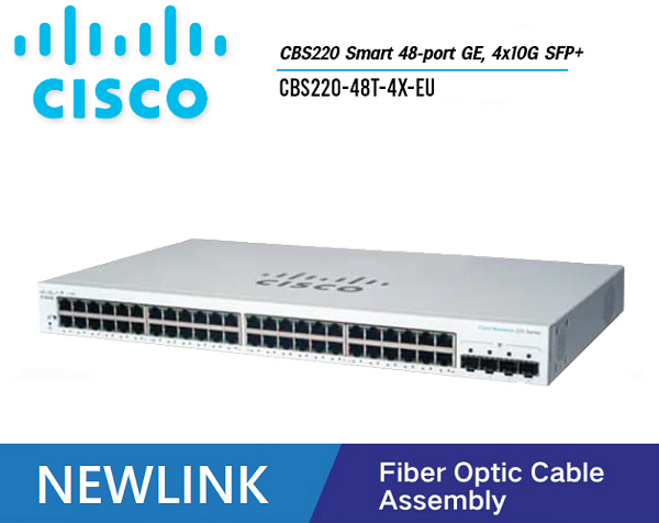 CBS220-48T-4X-EU Thiết bị chuyển mạch CISCO CBS220 Smart 48  cổng GE, 4x10G SFP+ cao cấp