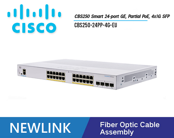 CBS250-24PP-4G-EU Thiết bị chuyển mạch CISCO CBS250 Smart 24 cổng GE POE+, 100W, 4x1G SFP cao cấp