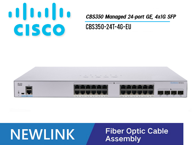 CBS350-24T-4G-EU Thiết bị chuyển mạch CISCO CBS350 Managed 24 cổng GE, 4x1G SFP chính hãng