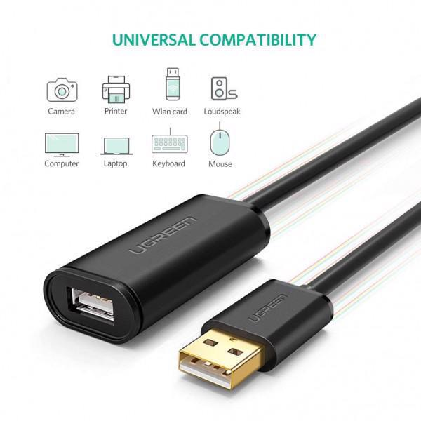 Cáp USB 15m Ugreen 10323 có chíp khuếch đại cao cấp