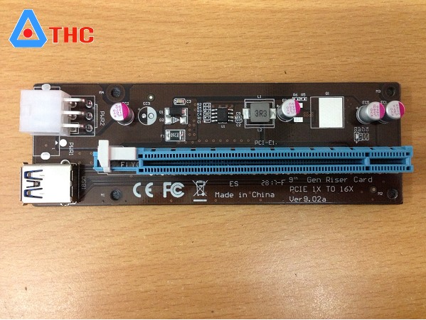 Card PCI e-1X to 16X usb 3.0 Thiết kế mở rộng đồ họa