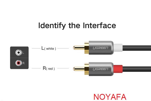 Cáp AV 2 hoa sen (RCA) dài 1.5M Ugreen 10517