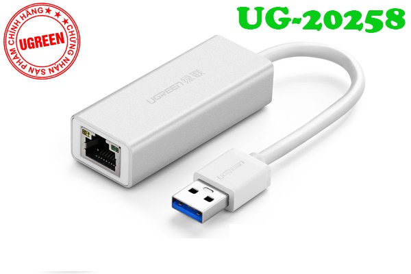 Cáp USB 3.0 sang Lan vỏ nhôm Ugreen 20258 cao cấp