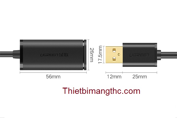 Cáp USB 2.0, 10M UGREEN 