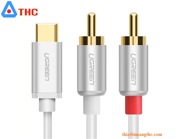  Cáp USB Type C to AV 2 Hoa sen (2RCA) dài 1.5m