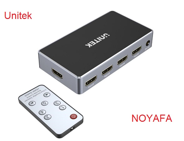 Bộ gộp HDMI 5 vào 1 ra Unitek 4k, 2k cao cấp