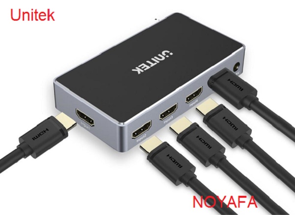 Bộ gộp HDMI 5 Vào 1 ra Unitek cao cấp 4K, 2K