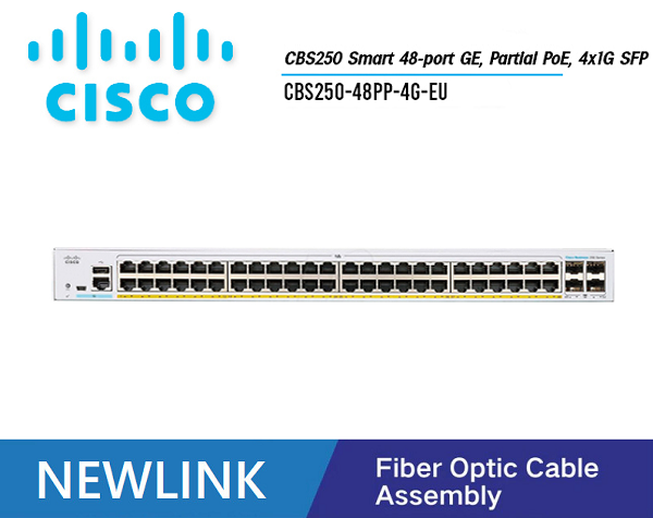 CBS250-48PP-4G-EU Thiết bị chuyển mạch CISCO CBS250 Smart 48 cổng GE POE+, 195W , 4x1G SFP cao cấp