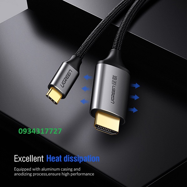 Hình Ảnh Sản Phẩm Cáp TYPE C sang HDMI Ugreen 4K cao cấp 50570