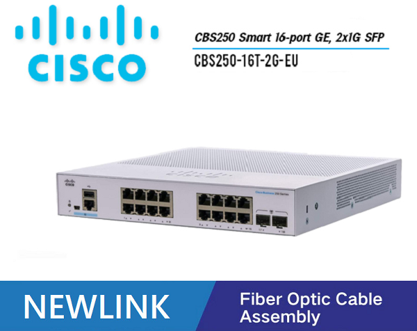 CBS250-16T-2G-EU Thiết bị chuyển mạch CISCO CBS250 Smart 16 cổng GE, 2x1G SFP cao cấp