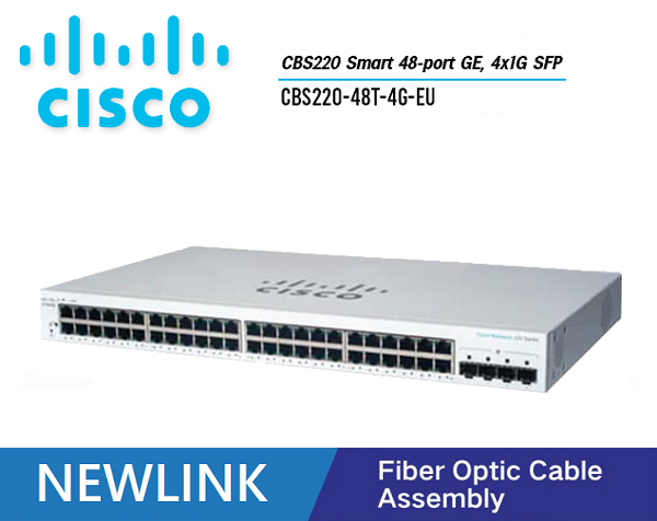 CBS220-48T-4G-EU Thiết bị chuyển mạch CISCO CBS220 Smart 48 cổng GE, 4x1G SFP