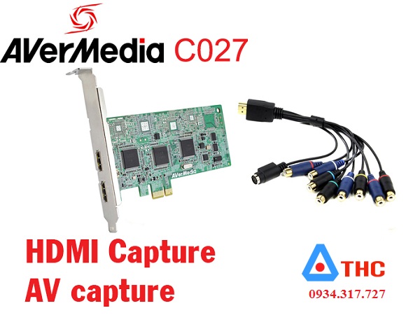 CARD GHI HÌNH HDMI, AV, S-VIDEO ĐÀI LOAN AVERMEDIA C027 