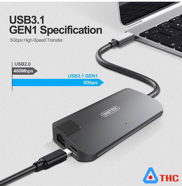 Cáp chuyển USB typeC To HDMI, VGA, LAN 