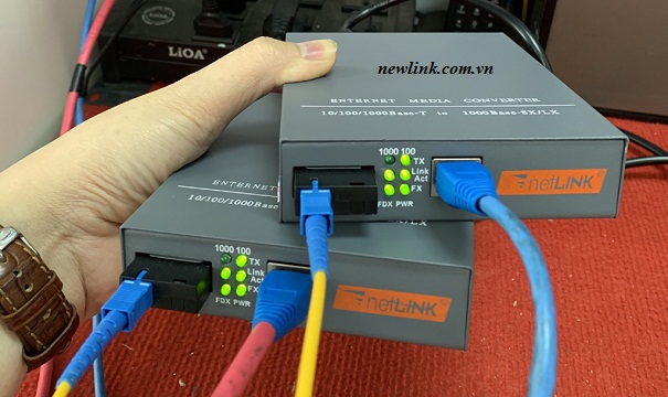 Bộ chuyển đổi quang điện 1 sợi netlink