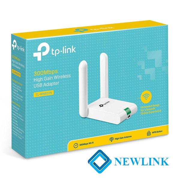 Bộ thu USB WiFi tplink TL-WN822N tốc độ 300Mbps