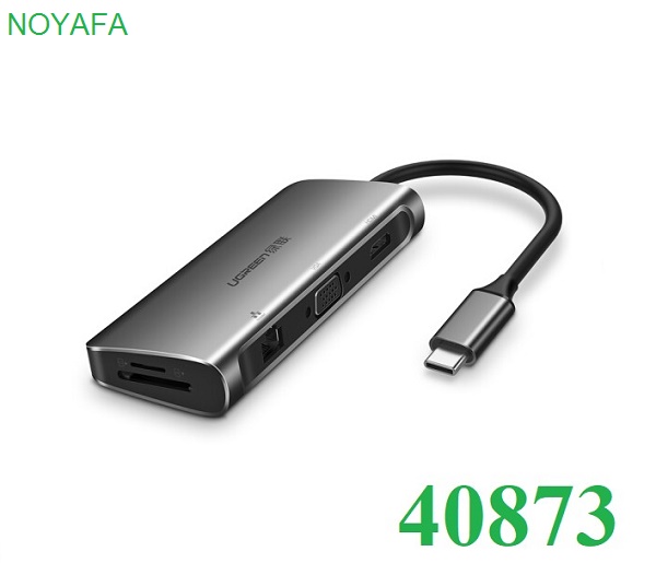 Cáp USB Type C To HDMI, VGA, USB, Lan, SD, TF, USB Type C Ugreen 40873