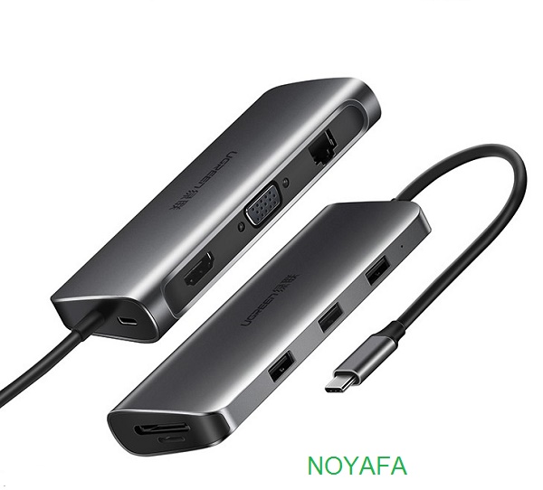 Cáp USB Type C To HDMI, VGA, USB, Lan, SD, TF, USB Type C Ugreen 40873