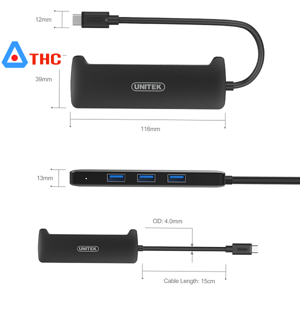 V300A-unitek-HUB-OTG-usb3-typec-hdmi