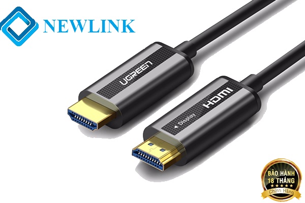 Cáp HDMI 2.0 sợi quang Ugreen 50221 hỗ trợ 4K/60Hz cao cấp