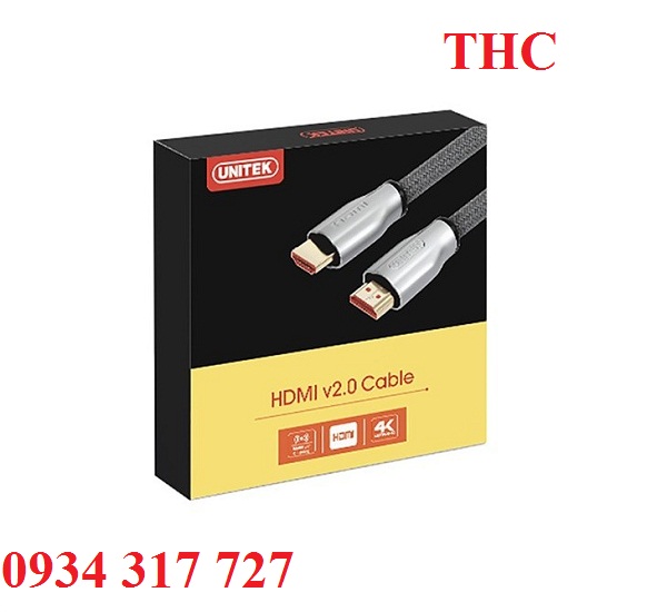 Cáp HDMI 2.0 dài 3M Unitek Y-C139RGY chính hãng