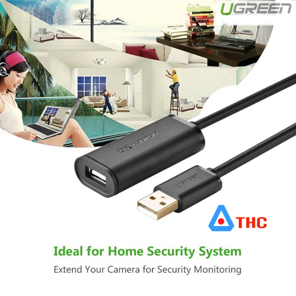 Cáp USB 20m Ugreen 10324 có chíp khuếch đại cao cấp