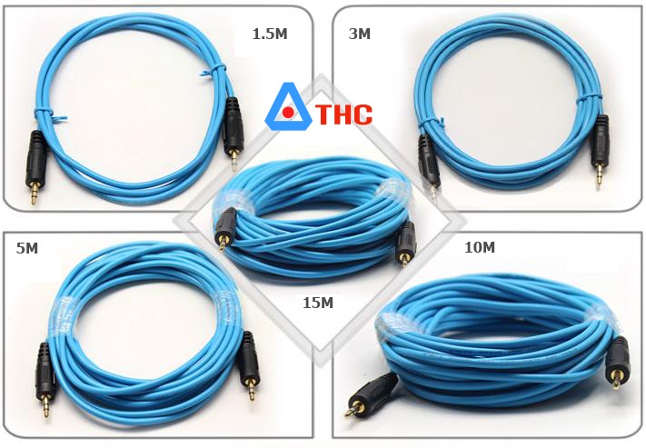 Dây loa 10m Dtech, Dây loa 1 ra 2 (RCA) 2 đầu hoa sen