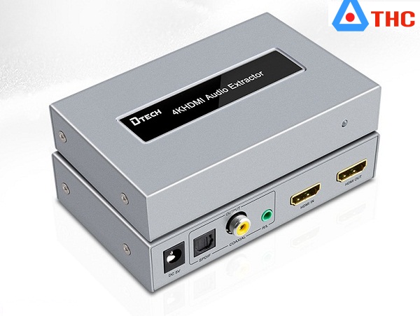 Bộ Chuyển HDMI sang HDMI + VGA 4K 3D DTECH (DT 7048)