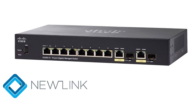 Switch Cisco SG350-10-K9-EU 10-port Gigabit Managed Switch