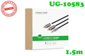 10583 Cáp loa 3.5mm ra RCA  (Hoa sen ) dài 1,5M Ugreen cao cấp