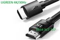 40107, Cáp HDMI 1.4 dài 25M Ugreen 4K @30hz có chíp khuếch đại