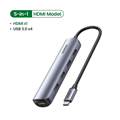 70495, Bộ chuyển đổi USB Type-C sang HDMI 4K60Hz+ USB 3.0*3 +PD Ugreen ( 5 in 1)