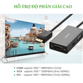 Bộ, Cáp chuyển đổi Displayport to HDMI + VGA + DVI Ugreen 20420 cao cấp