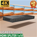 Bộ chia HDMI 1 ra 10 cổng V1.4 hỗ trợ 4K@30Hz Ugreen 50949 cao cấp