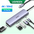 Bộ chia Hub USB type-C sang HDMI 4K30Hz USB 3.0 hỗ trợ sạc cổng USB-C Ugreen 502