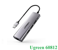 Bộ chia USB 3.0 ra 3 cổng USB 3.0 + Lan Gigabit 1000Mbps Ugreen 60812 cao cấp