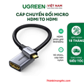 Bộ chuyển đổi Micro HDMI sang HDMI Ugreen HD149 10553 cao cấp