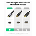 Bộ chuyển đổi Micro HDMI sang HDMI Ugreen HD149 10553 cao cấp