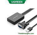 Bộ chuyển đổi VGA sang HDMI + Audio 40213 Ugreen cao cấp