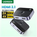 Bộ Gộp HDMI 2.1 8K@60Hz 2 In 1 Out Ugreen 90385 cao cấp